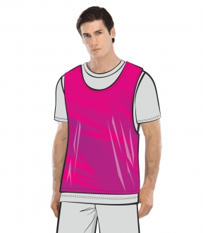 Манишка простая с заливкой розовая